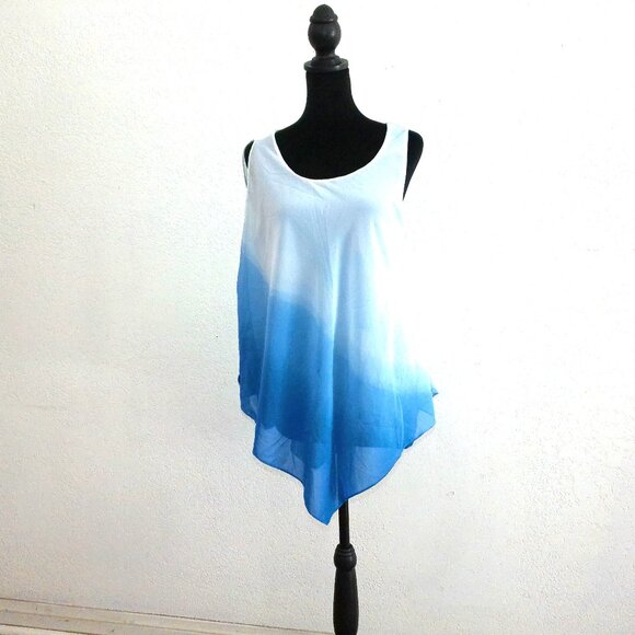 WAPI, Women's Blue/white tank top with cover, double layers - Picture 3 of 9
